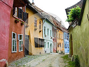 Medieval street Sighisoara