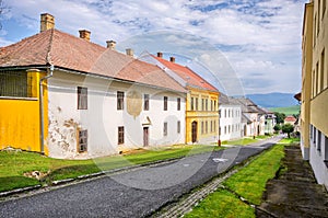 Medieval street in Spisske Podhradie town, Slovakia