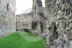 Medieval stronghold walls