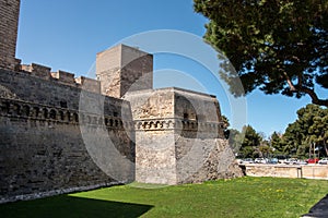 Medieval Swebian castle in downtown Bari, Italy