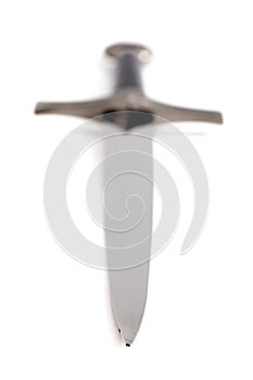 A Medieval Sword Isolated on a White Background