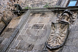 Medieval symbol in Caceres in Spain