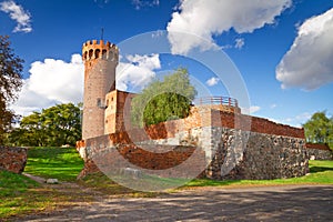 Medieval Teutonic castle in Poland