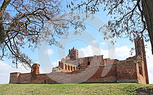 Medieval Teutonic castle in Radzyn Chelminski