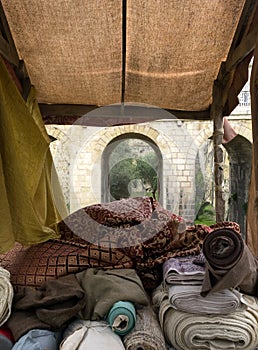 Medieval Textile Stall