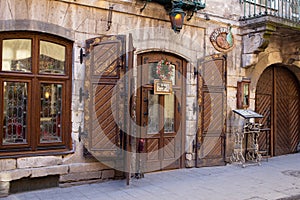 Medieval themed steak house in Lviv