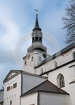 Medieval Toomkirik -Dome Church- St Mary`s Cathedral on Toompea hill in Tallinn old town, Tallinn, Estonia