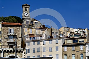 Medieval tower castle in Cannes