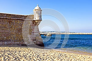 Medieval tower from Fortaleza da Ponta da Bandeira at Lagos photo