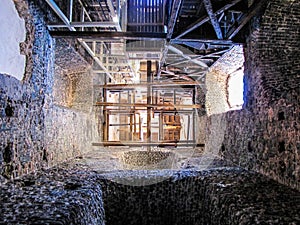 Medieval tower, interior