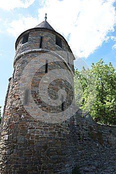 Medieval tower in Maastricht, Netherlands