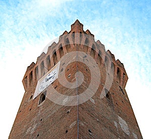 The medieval tower of Spilamberto, Modena. Italy