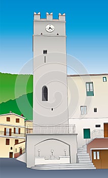 Medieval tower, Vallepietra