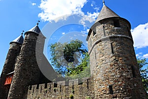 Medieval towers in Maastricht, Netherlands