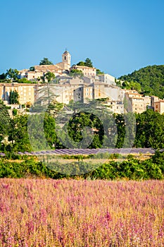 Medieval town Banon in Provence, France