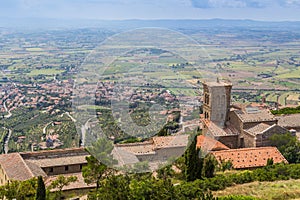 Medieval town Cortona in Tuscany, Italy
