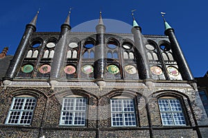 Medieval town hall of the Hanseatic City of LÃ¼beck