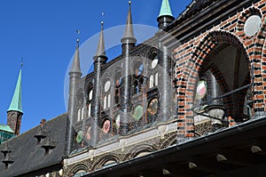 Medieval town hall of the Hanseatic City of LÃ¼beck