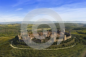 medieval town of Monteriggioni siena Tuscany