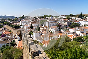 Medieval town Obidos landscape