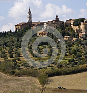 The medieval town of Pienza