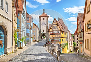 Medieval town Rothenburg ob der Tauber