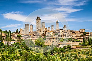 Medieval town of San Gimignano, Tuscany, Italy