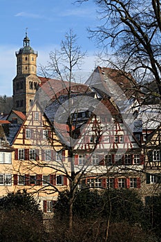 Medieval town of Schwaebisch Hall in Germany