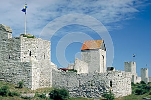 Medieval town-wall of Visby photo