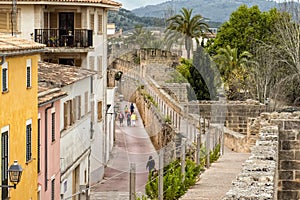 Medieval Town Walls, Alcudia, Majorca. photo