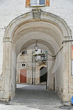 The medieval village of Bovino in the Puglia region.