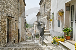 The medieval village of Bovino in the Puglia region.