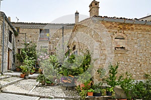 The medieval village of Bovino in the Puglia region.