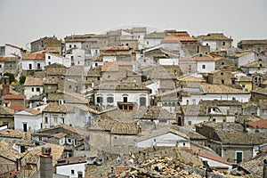 The medieval village of Bovino in the Puglia region.