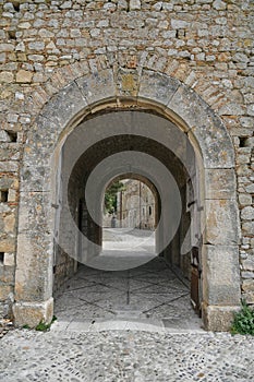 The medieval village of Bovino in the Puglia region.