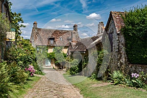 Medieval village house in France