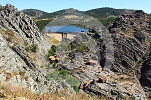 Medieval village of Penha Garcia, Portugal photo