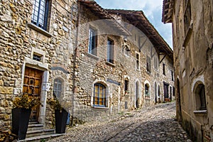 Medieval village of Perouges, France photo