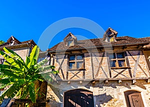 Medieval village of Saint-Cirq-Lapopie, in Lot, Occitanie, France