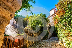 Medieval village of Saint-Cirq-Lapopie, in Lot, Occitanie, France