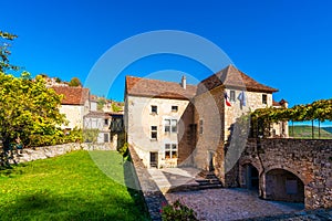 Medieval village of Saint-Cirq-Lapopie, in Lot, Occitanie, France