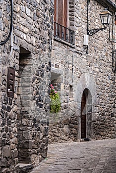 The medieval village of Torla in Spain pyrinees of Aragon