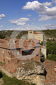 Medieval villlage of CalataÃÂ±azor, Soria province, Casitlla y Le photo