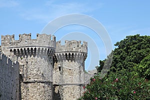 Medieval wall in Rhodes town