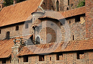 Medieval wall with turret