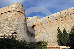 Medieval walls of Ibiza town