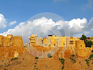 Medieval walls of Jaisalmer, Rajasthan, India