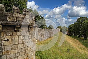 Medieval walls of York, UK