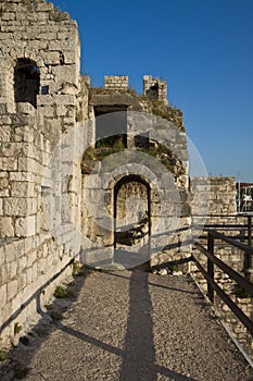Medieval Watch path of Kamerlengo castle in Trogir