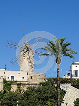 Medieval windmill in Palma de Mallorca